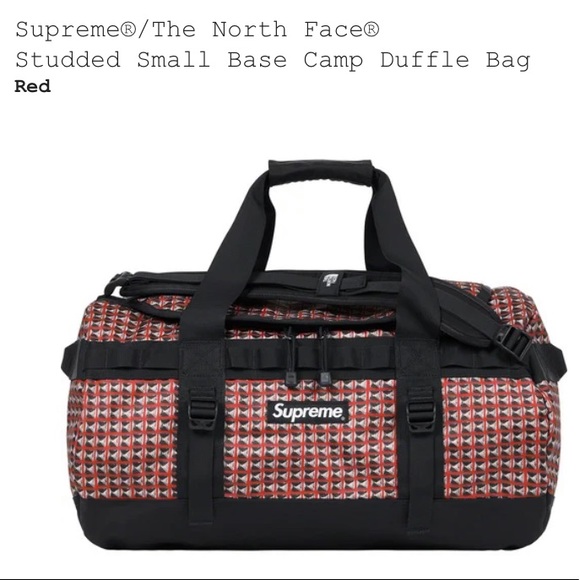 NWT Supreme The North Face Studded Camp Duffle Bag - Picture 1 of 11
